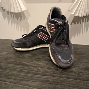 Men'sHOGAN Navy and Burgendy Sneaker Shoes